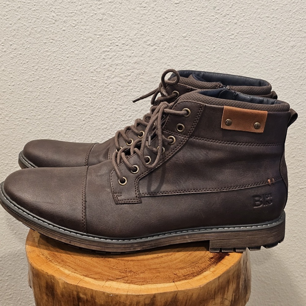 B-52 by Bullboxer‎ Men's Brown Lace-up Ankle Boot Size 12 EUR 45 EUC